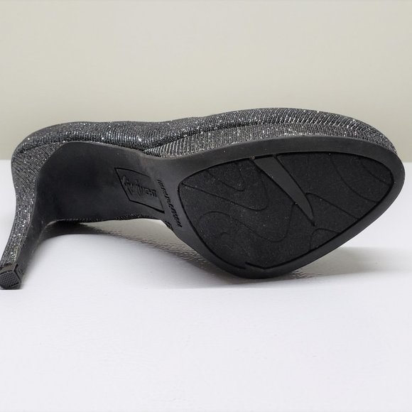 Dark Grey Glitter Shoes in size 5 and Cluch Purse - Picture 3 of 4